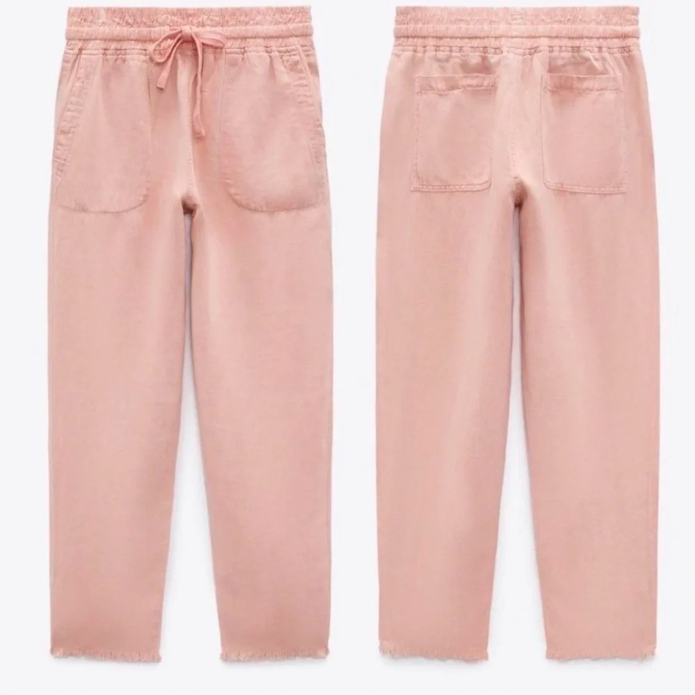 Zara Raw Hem trouser pants- Small